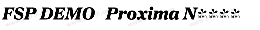 FSP DEMO   Proxima N字体转换